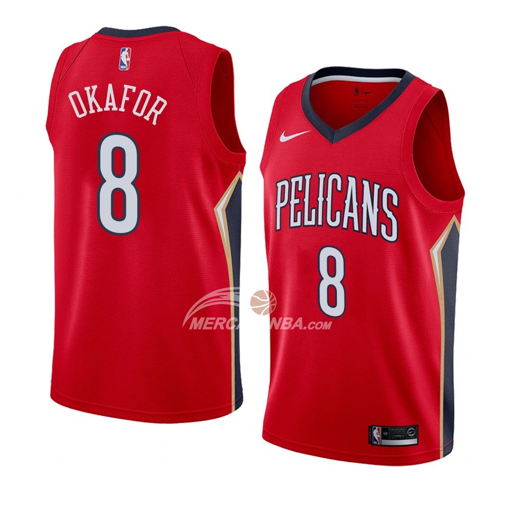 Maglia New Orleans Pelicans Jahlil Okafor Statement 2018 Rosso